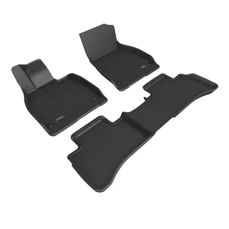 3D MAXpider Kagu Floor Mats For 22-24 Mercedes EQS Sedan - Black R1 R2